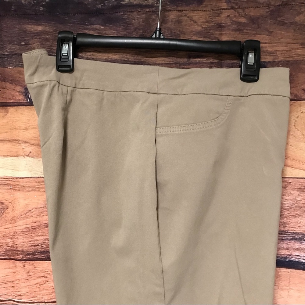 Kim Rogers Tan Stretch Shorts - Picture 2 of 8